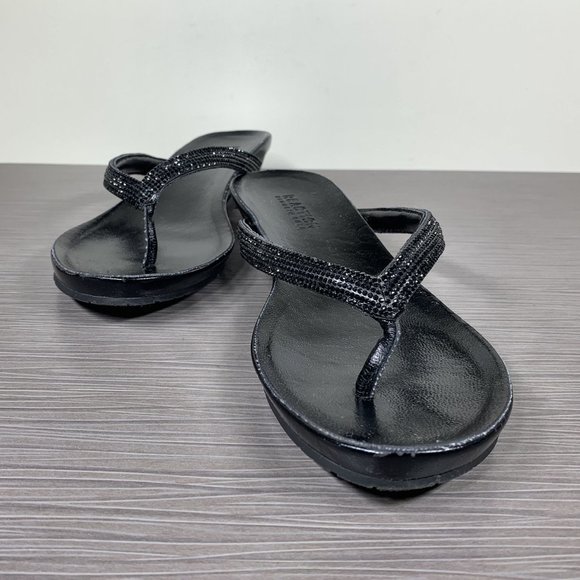 Kenneth Cole Reaction Great Time Wedge Flip-Flop, Black, Womens Size 7.5 M - Picture 4 of 12